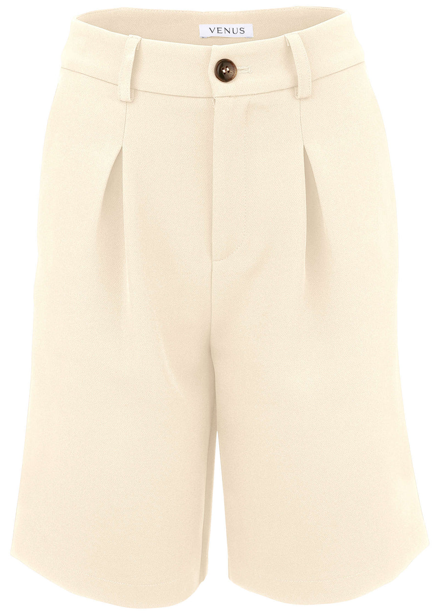 Bermuda de costume - Blanc cassé