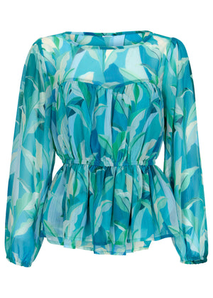 Sheer Beauty Blouse - Botanical Beauty - thumbnail-4