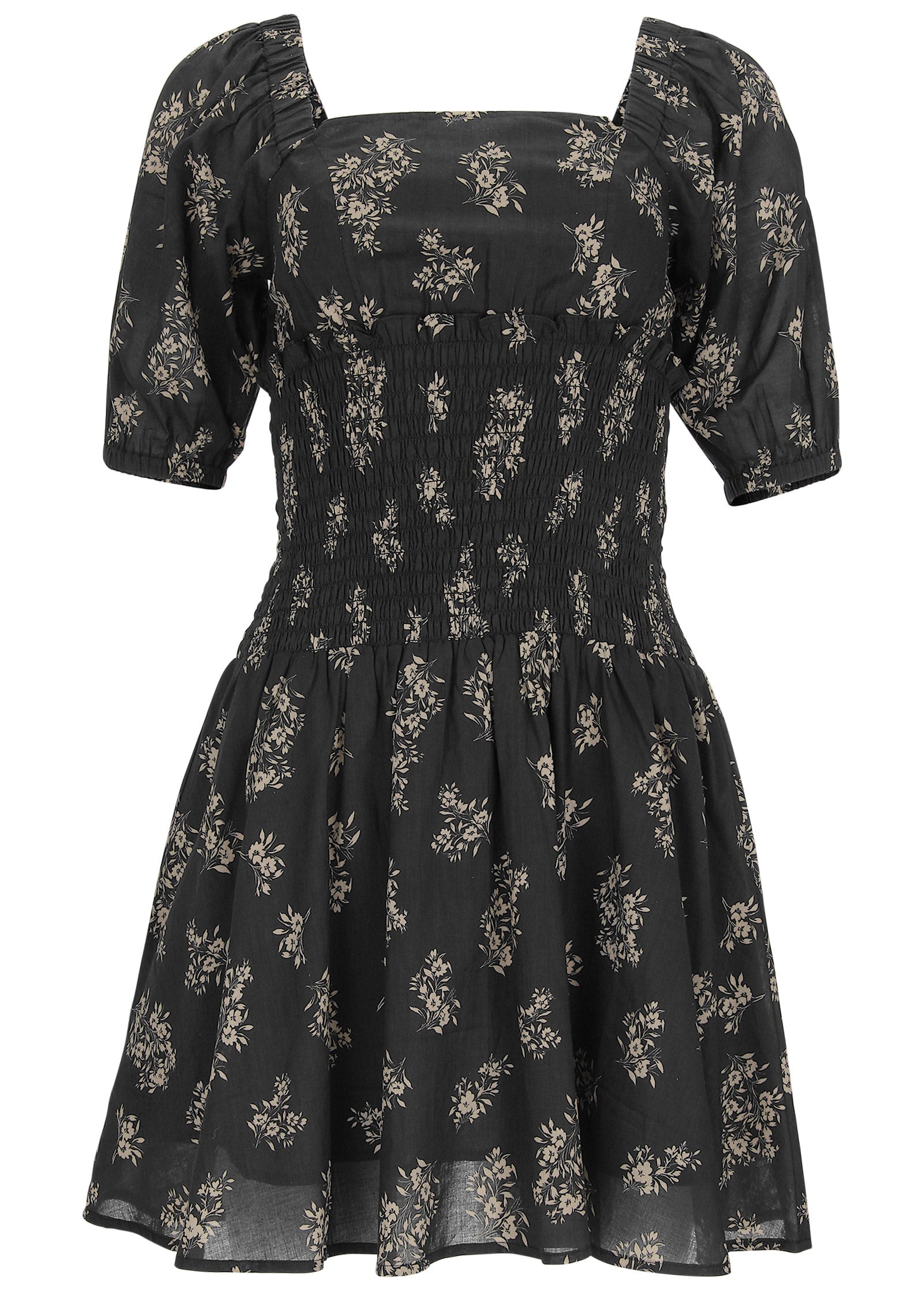 ヴィーナスです。 Cotton Voile Mini Dress - Tossed Wildflowers – VENUS