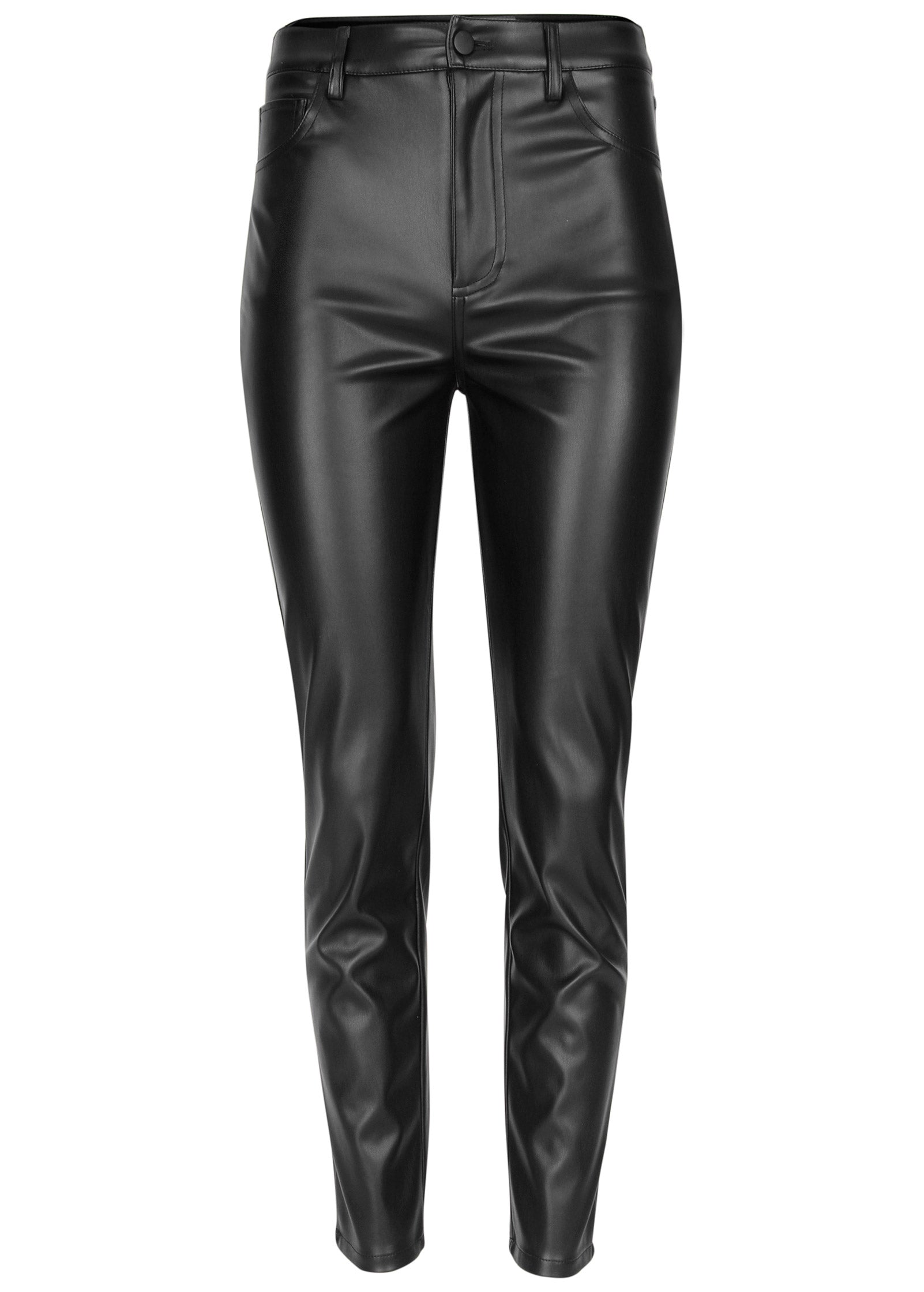 Faux Leather Straight Pants – VENUS