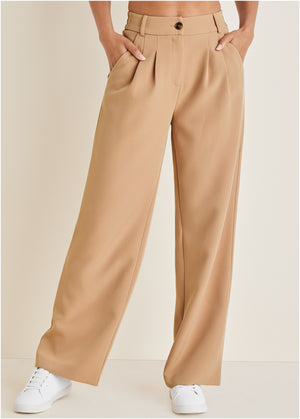 Trouser Pants - Camel - thumbnail-2