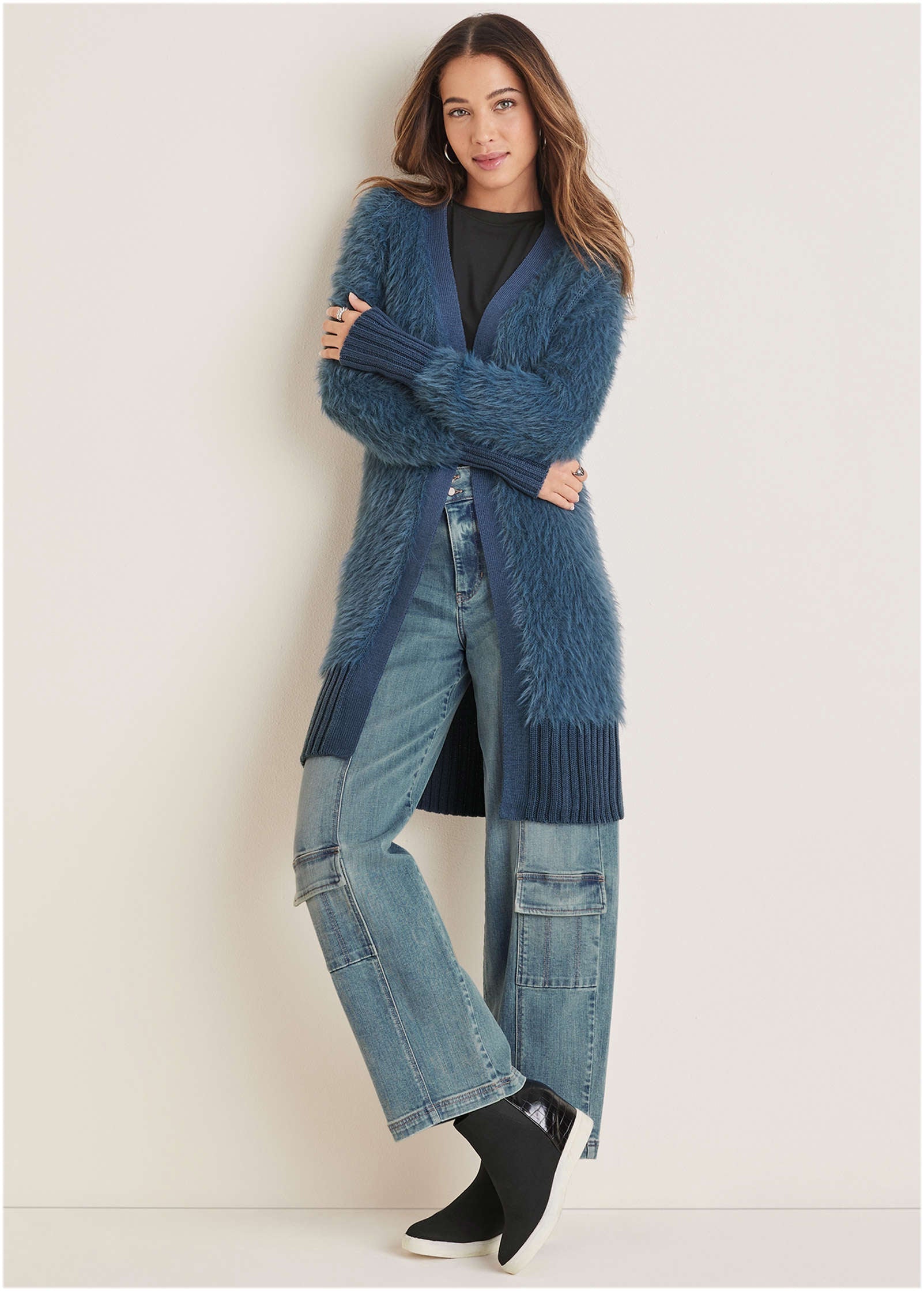Eyelash Cardigan - Ensign Blue – VENUS