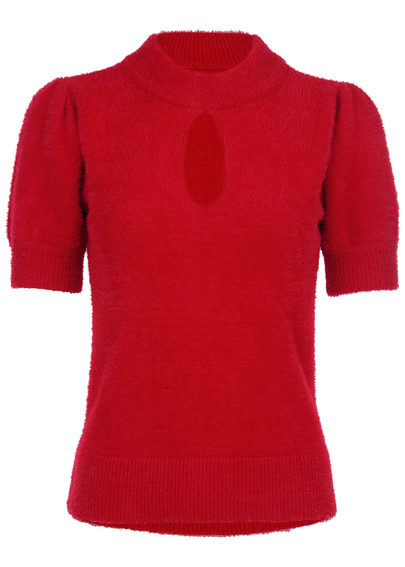 Keyhole Sweater - Haute Red – VENUS