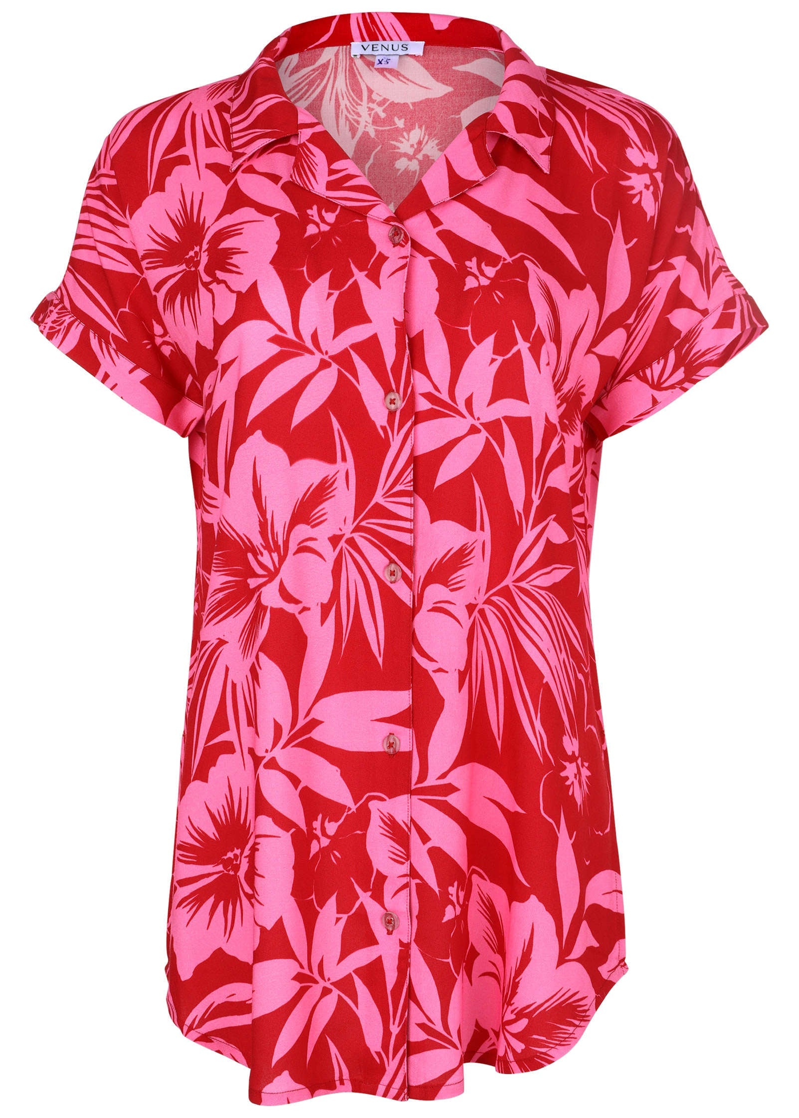 Beach Button Down Shirt - Hot Paradise – VENUS