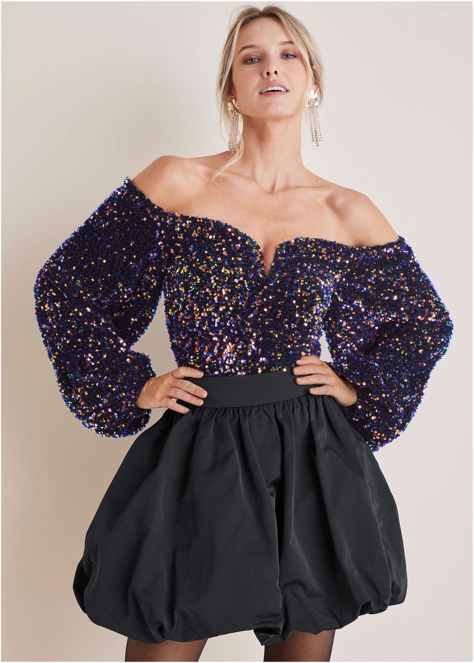venus ruffle off the shoulder top