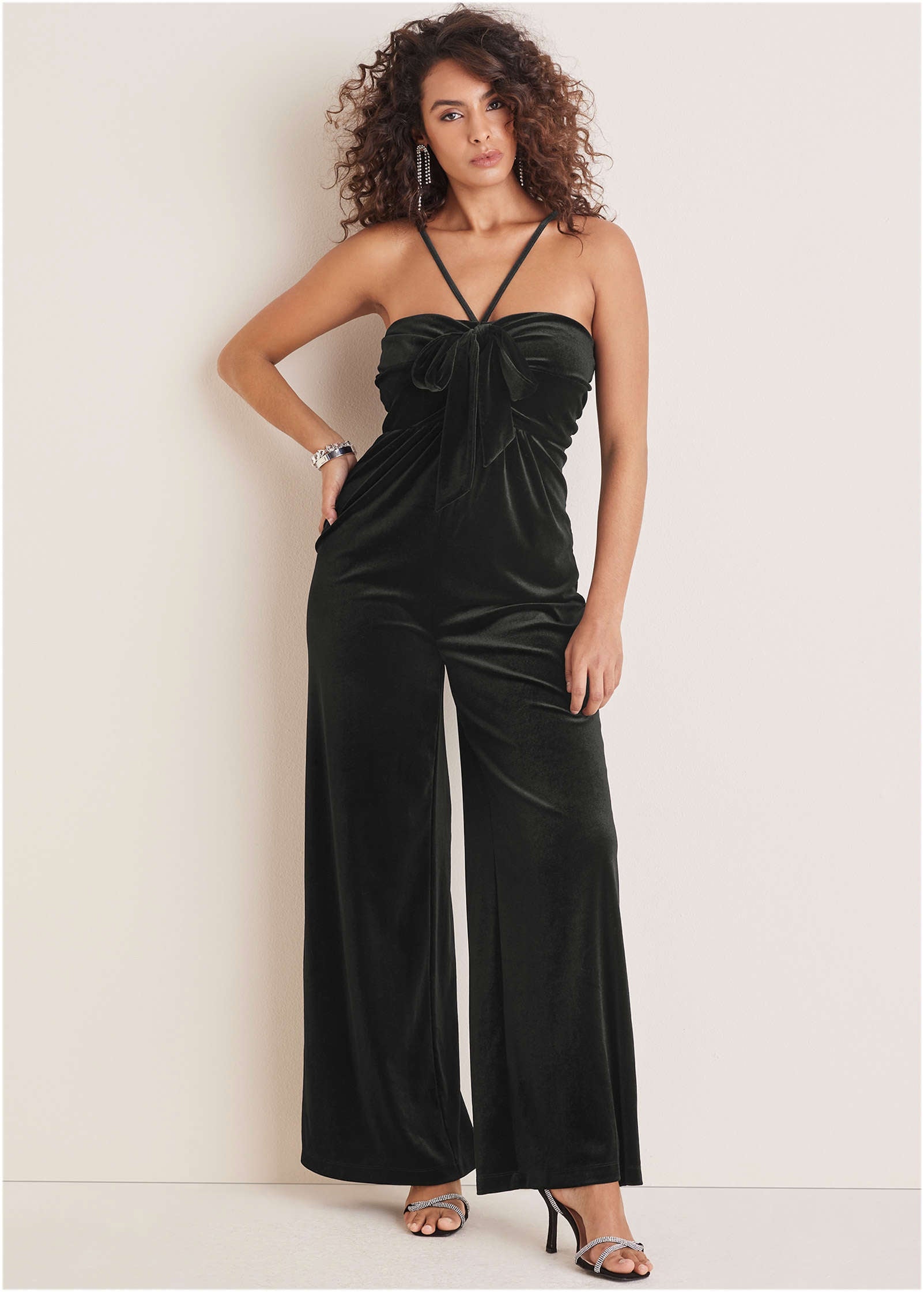 Cross Neck Jumpsuit - Jet Black – VENUS