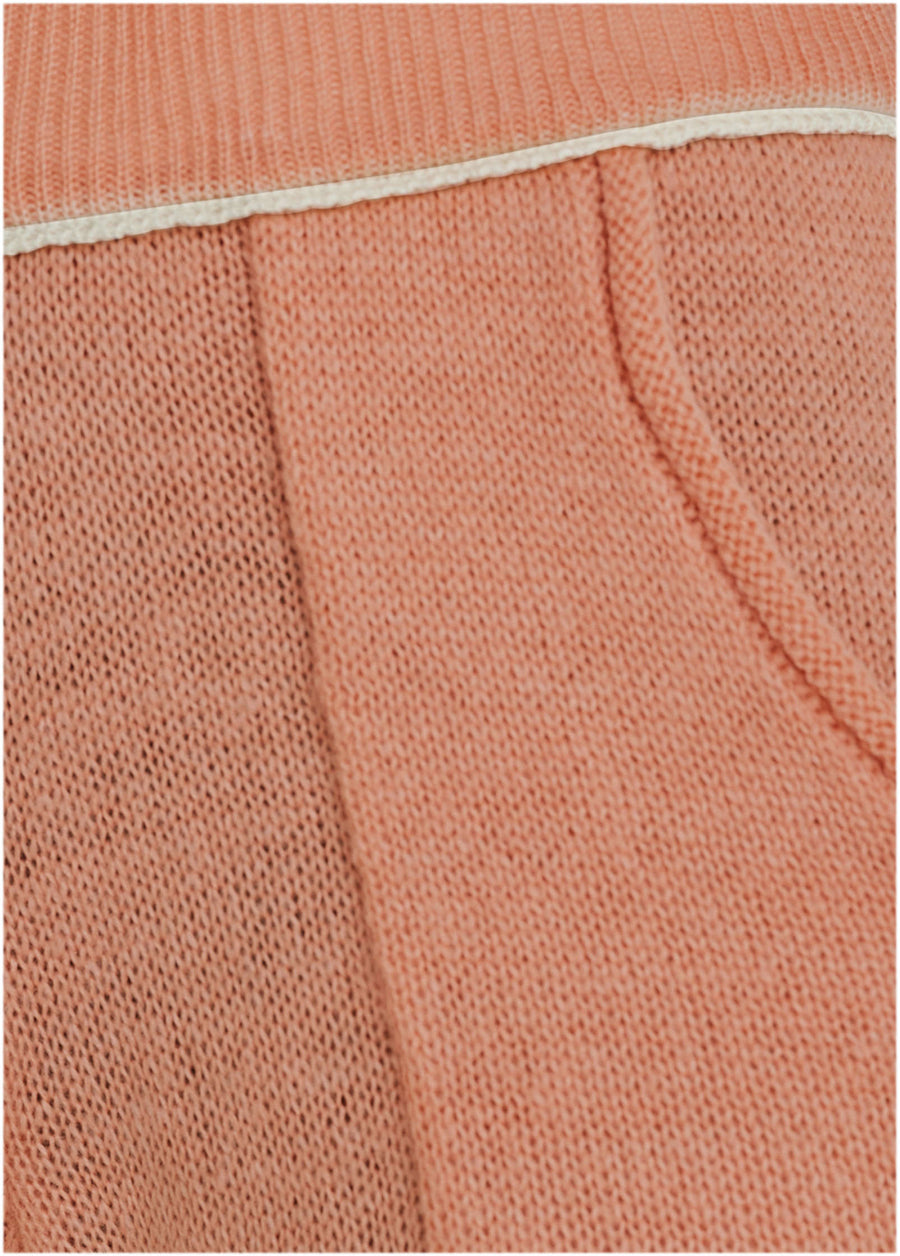 Contrast Stitch Jogger - Dusty Rose