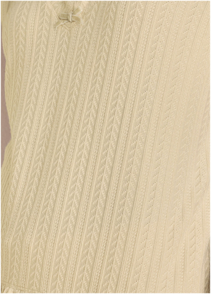 Brunch Knit Top - Macadamia