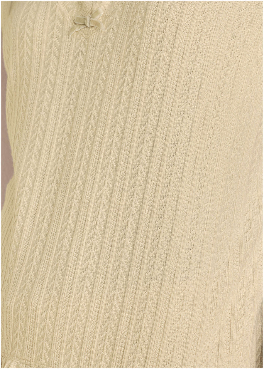 Brunch Knit Top - Macadamia