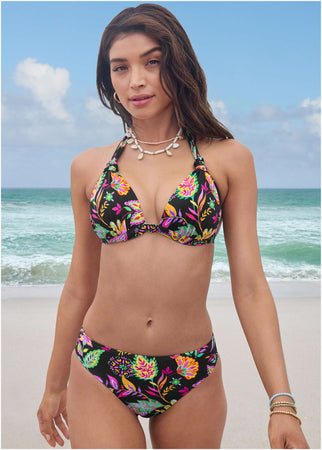 Fiji Moderate Bikini Bottom - Field Floral