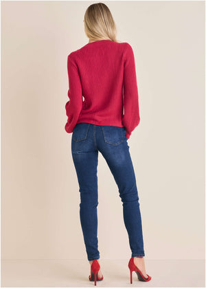 Heart Sweater - Granita - thumbnail-3