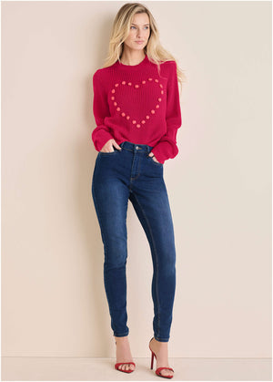 Heart Sweater - Granita - thumbnail-2