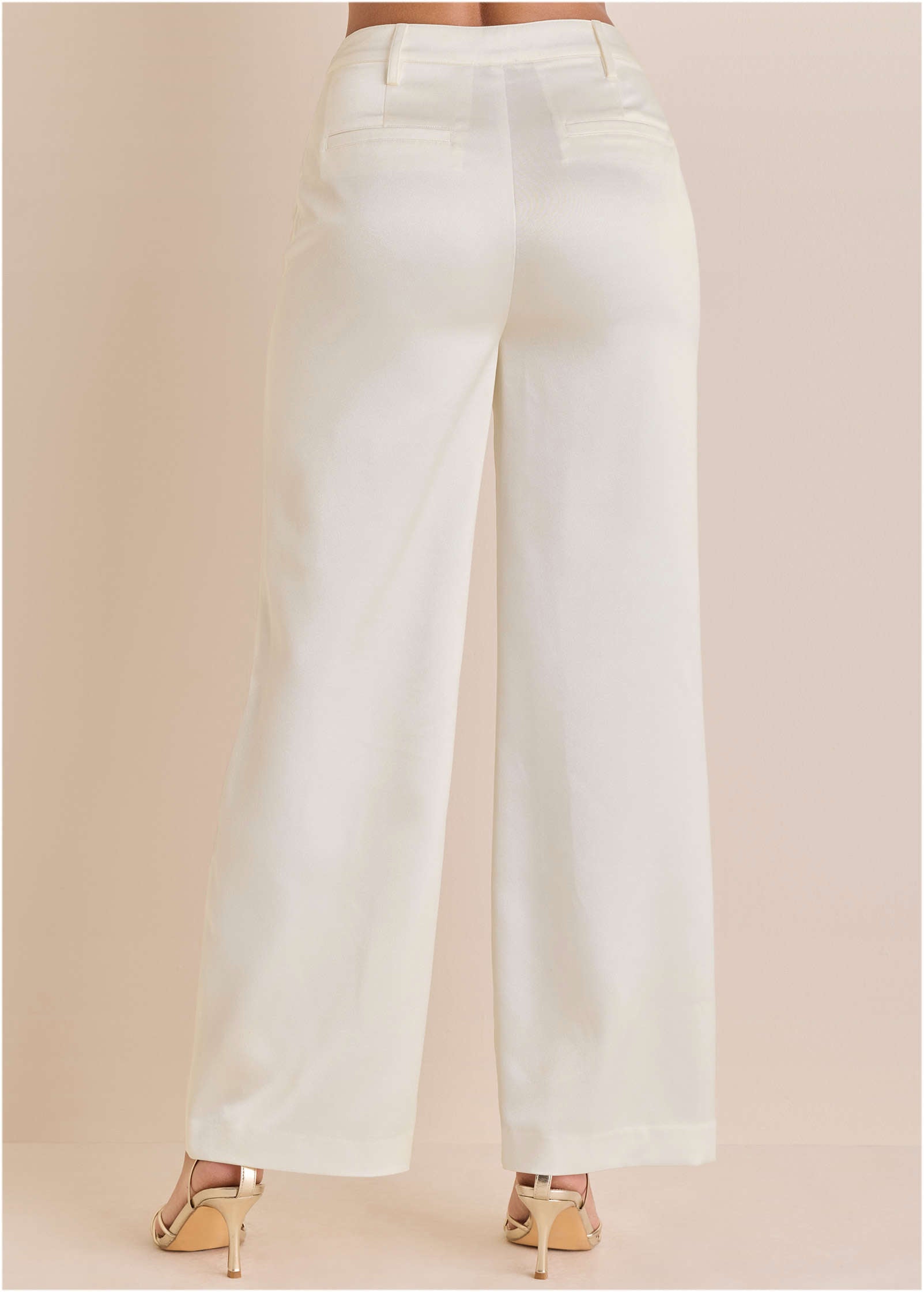 Shiny Satin Pant - Off White – VENUS