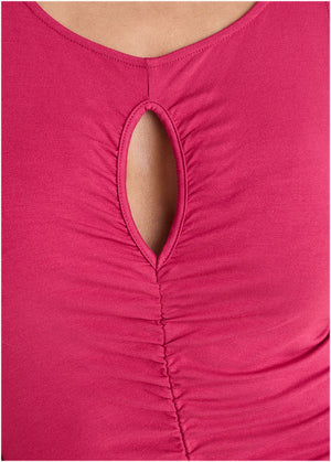 Key Hole Maxi Dress  - Granita - thumbnail-3