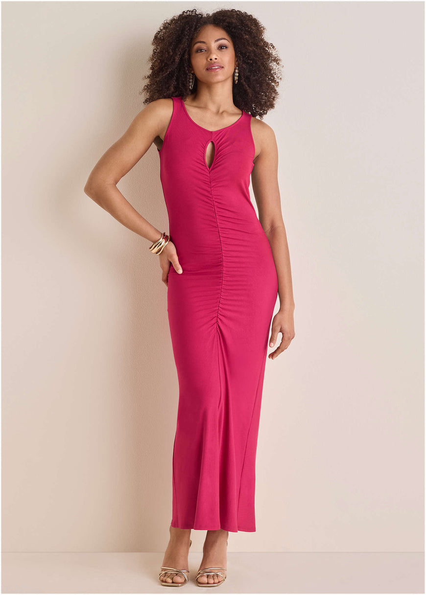 Key Hole Maxi Dress  - Granita