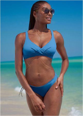 Bali Moderate Bikini Bottom Azure