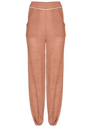 Contrast Stitch Jogger - Dusty Rose - thumbnail-6