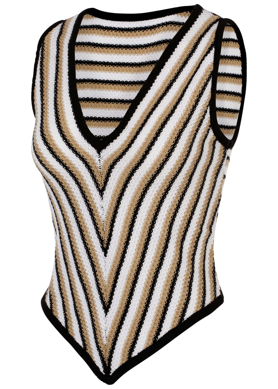Stripe Tank Top - Natural Multi
