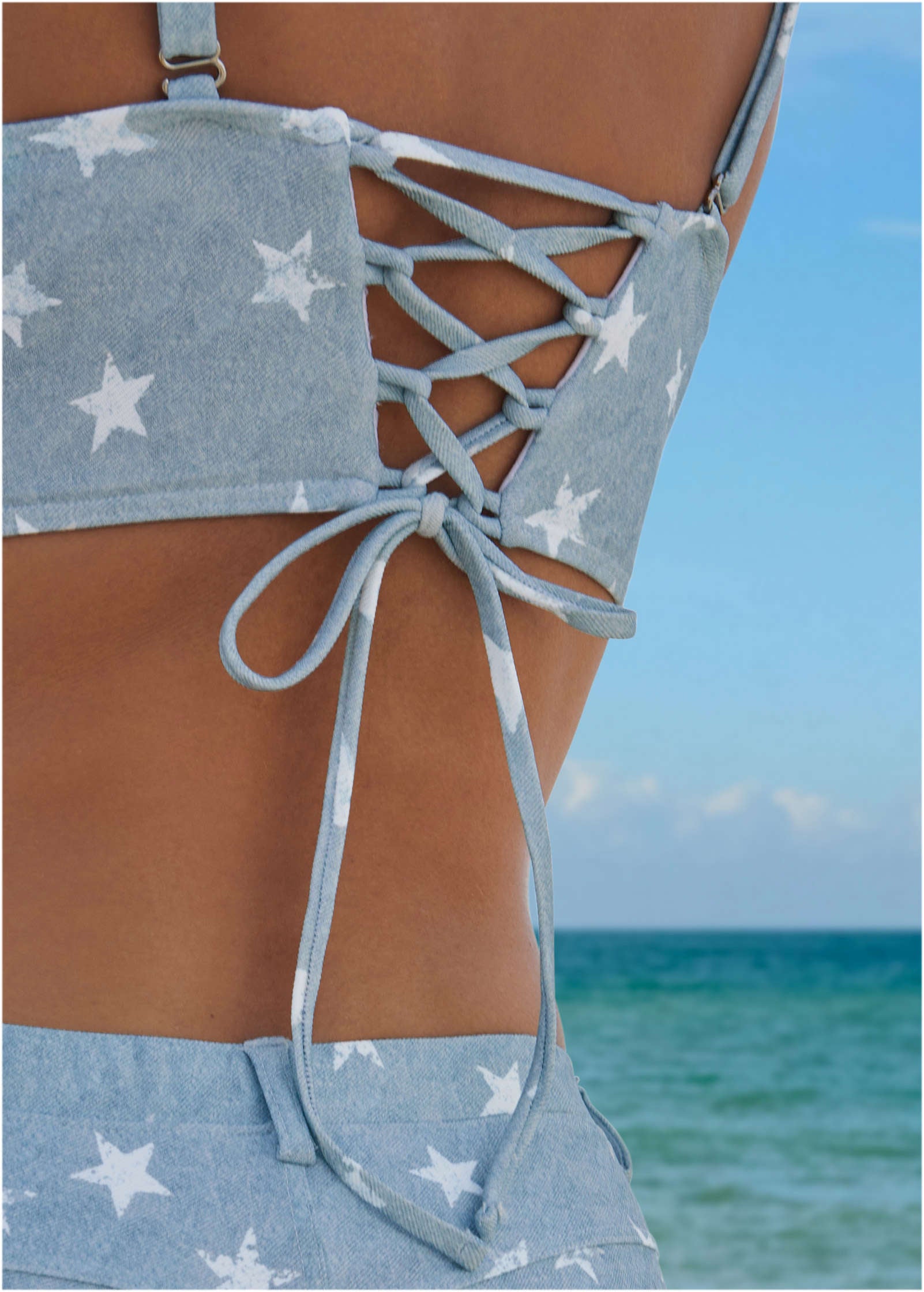 Venus Denim Underwire Swim Top Denim Star – VENUS