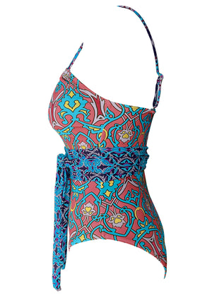 Belted One-Piece - Sea Escape - thumbnail-3