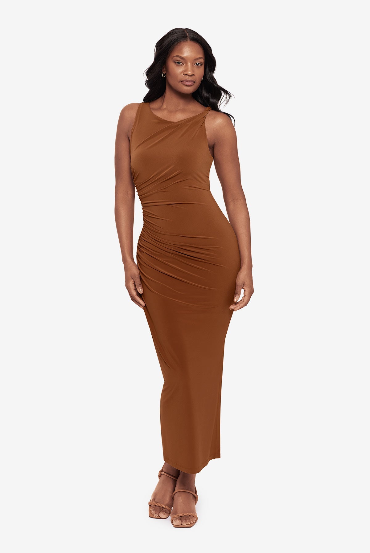 Maxi Shaping Dress in Slate Grey – VENUS
