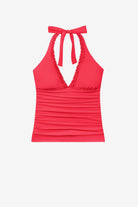 Pink-orange tankini top 