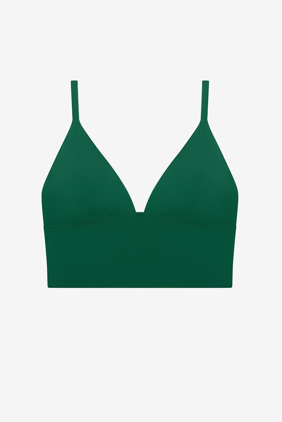 Green midkini swim top