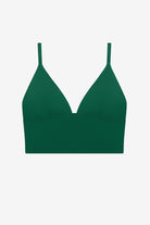 Green midkini swim top