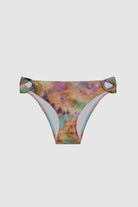 Tie dye swim bottoms with side cutouts 