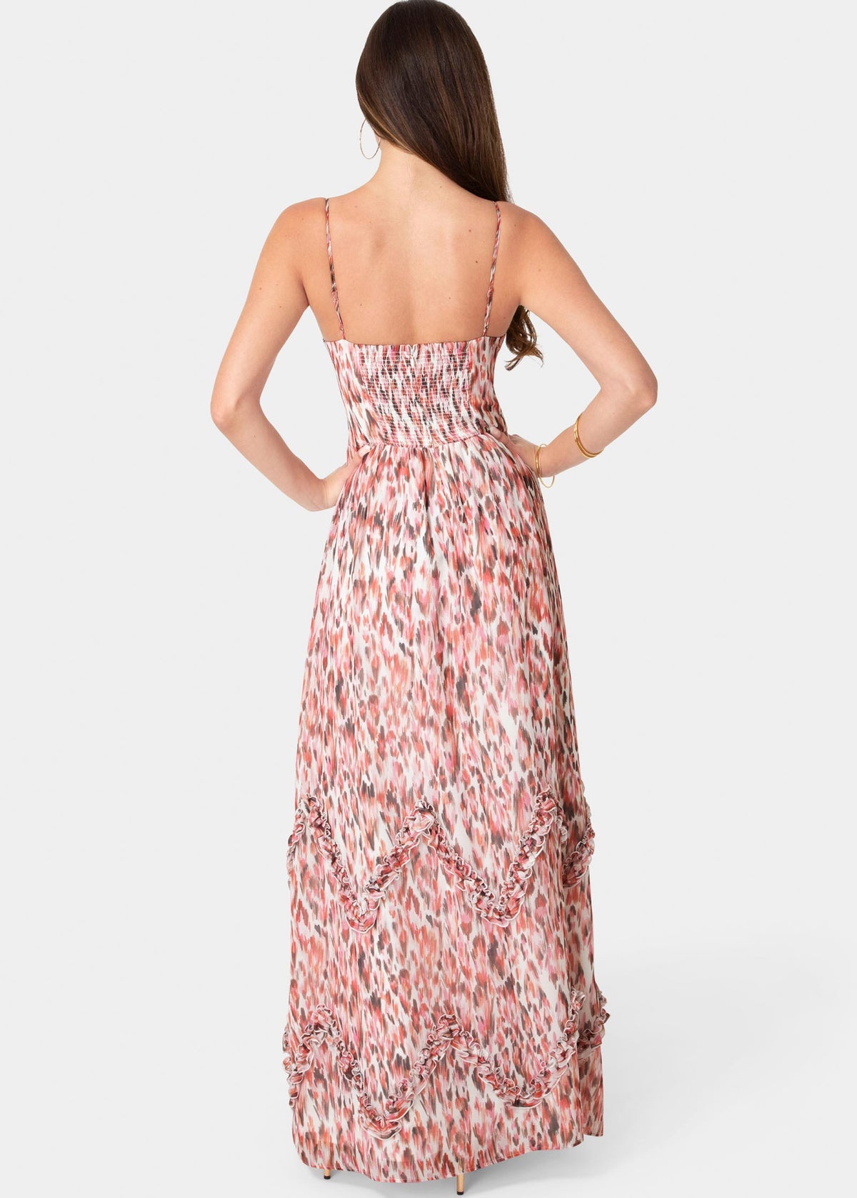 bebe maxi dress Soft Ruffle Corset ClothingSize:10 408 - Maria Mix&Match cultural dress Qatar 95% Polyester 5% Spandex