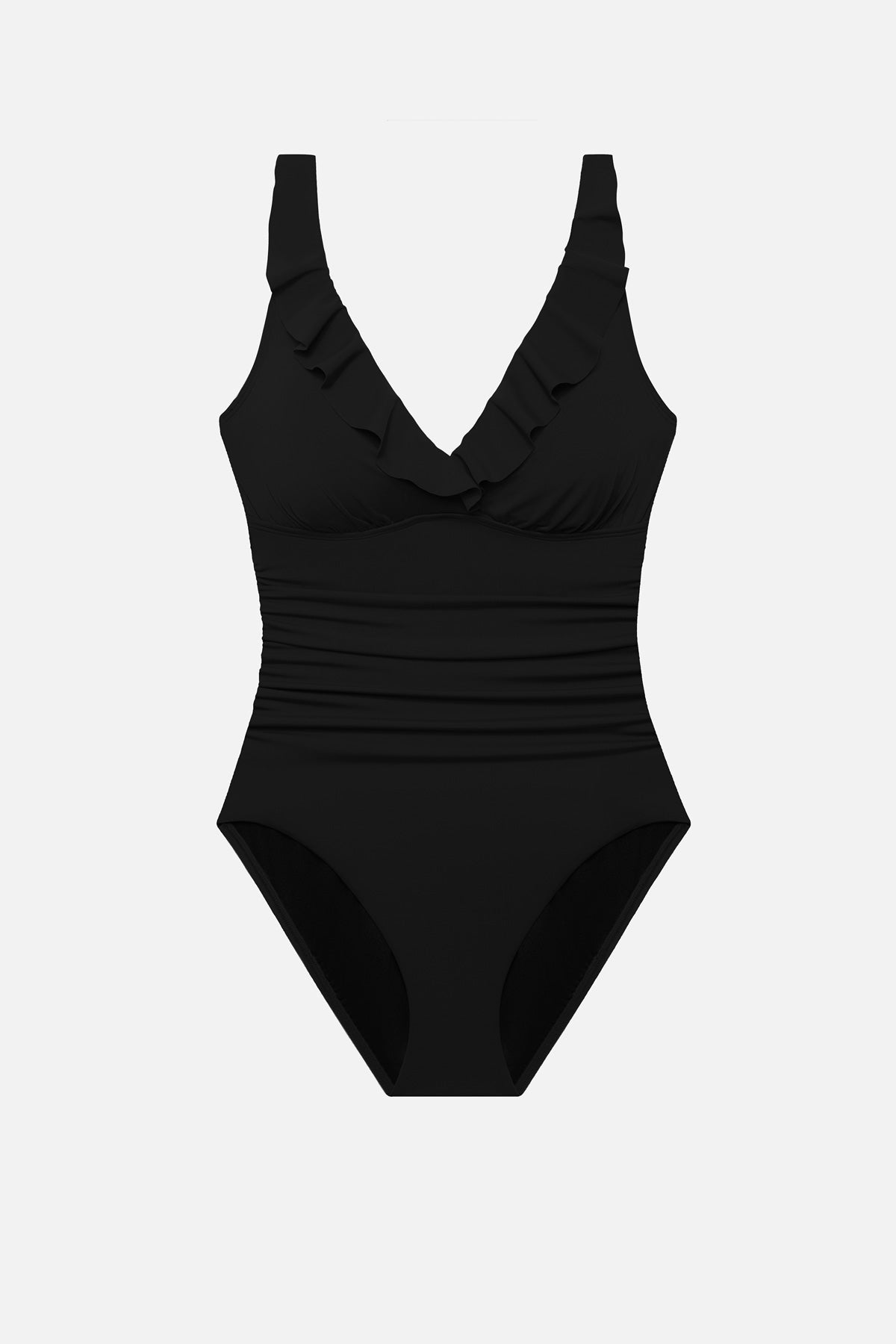 Shape Solver Kayla Ruffle Underwire One Piece Black – VENUS