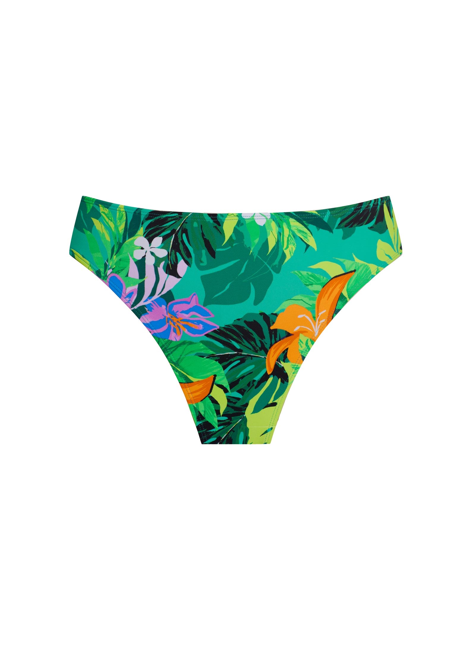 Venus Fiji Mid Rise Moderate Bikini Bottom Jungle Collage – VENUS