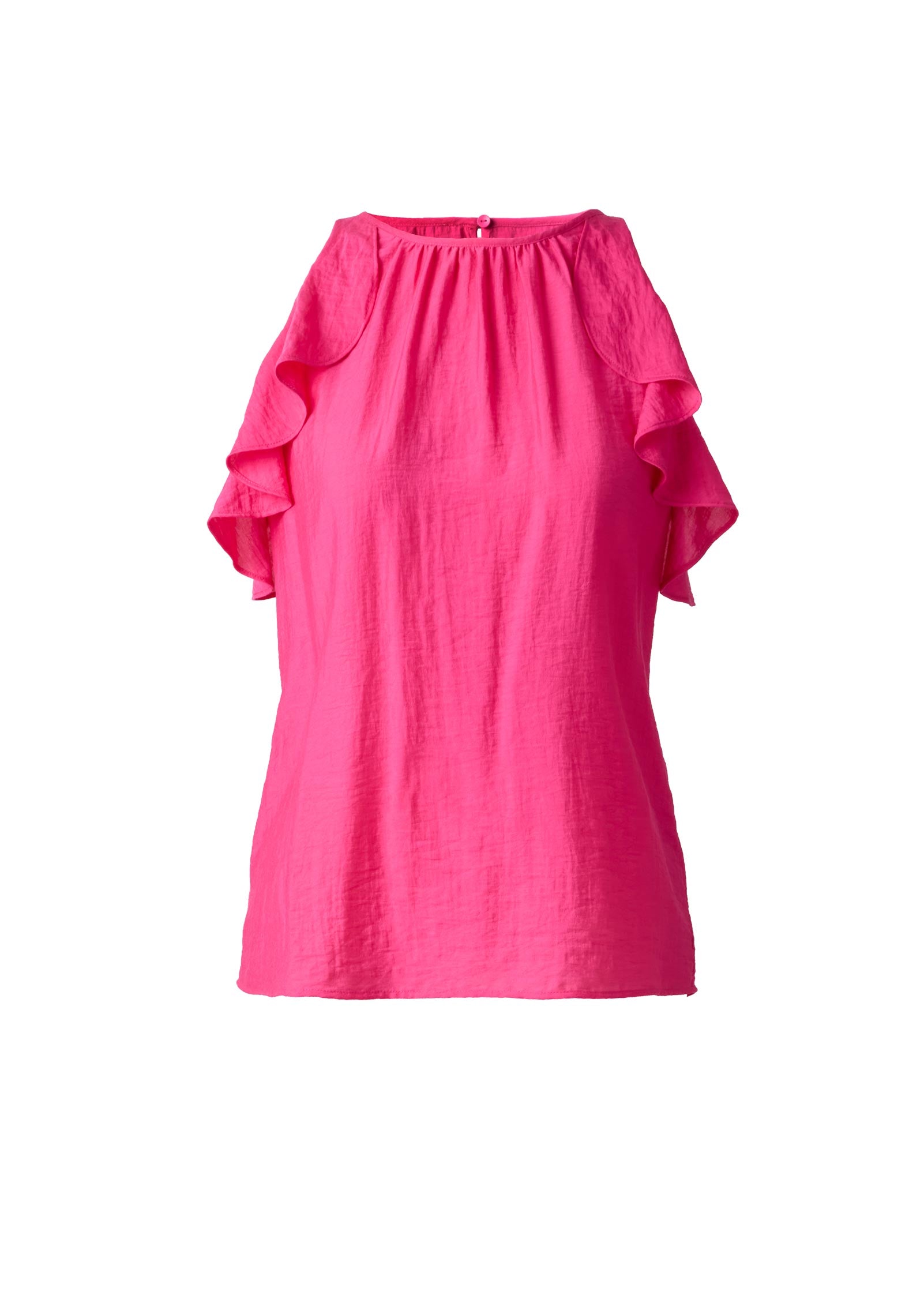 Venus Textured Ruffle Halter Top Fuchsia – VENUS