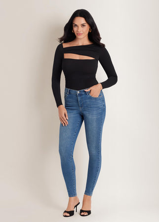 Venus Heidi Skinny Jean Medium Wash – VENUS