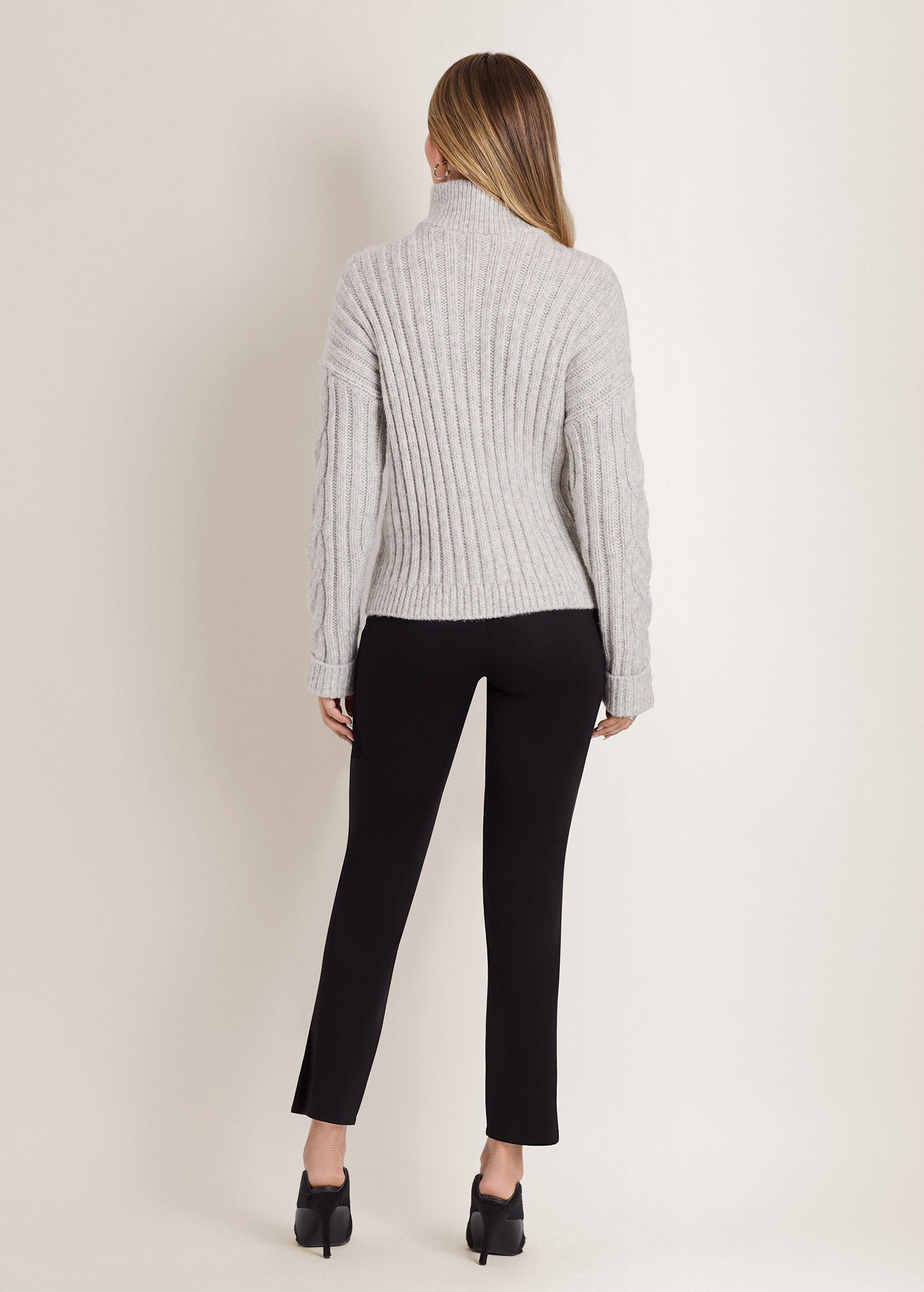 Venus Quarter Zip Sweater Heather Grey – VENUS