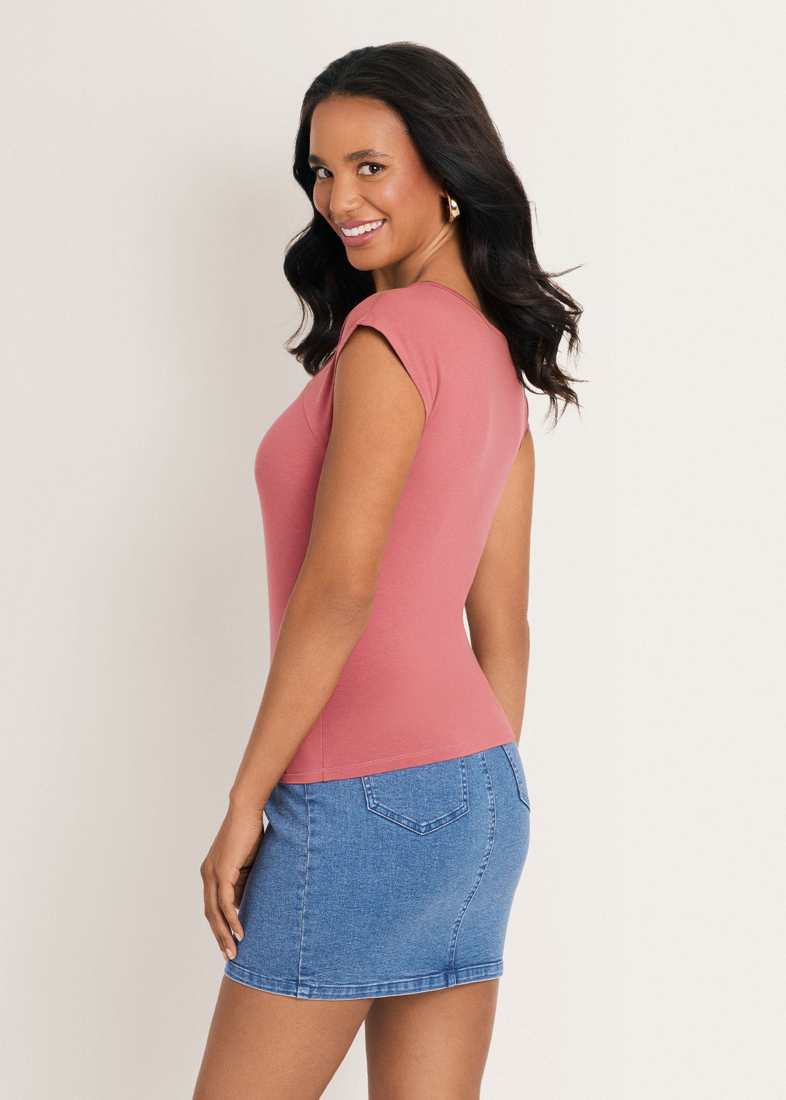 Venus Ruched Cap Sleeve Top Rooibos Tea – VENUS