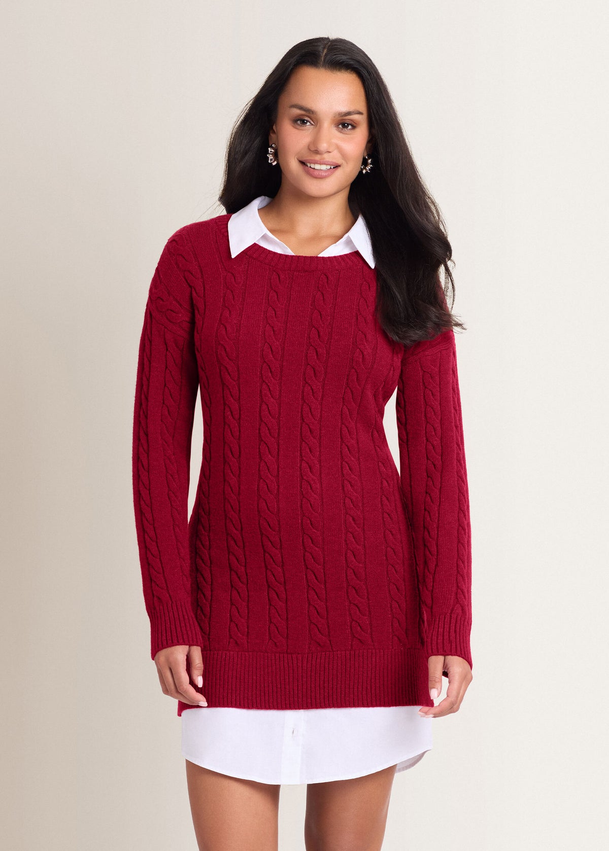 venus knit dress Twofer Sweater Rhubarb – VENUS Masterpieces