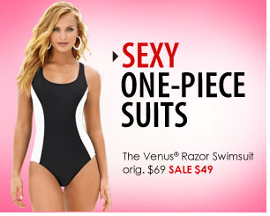 Sexy One-piece suits. The Venus Razor Swimsuit SALE $49